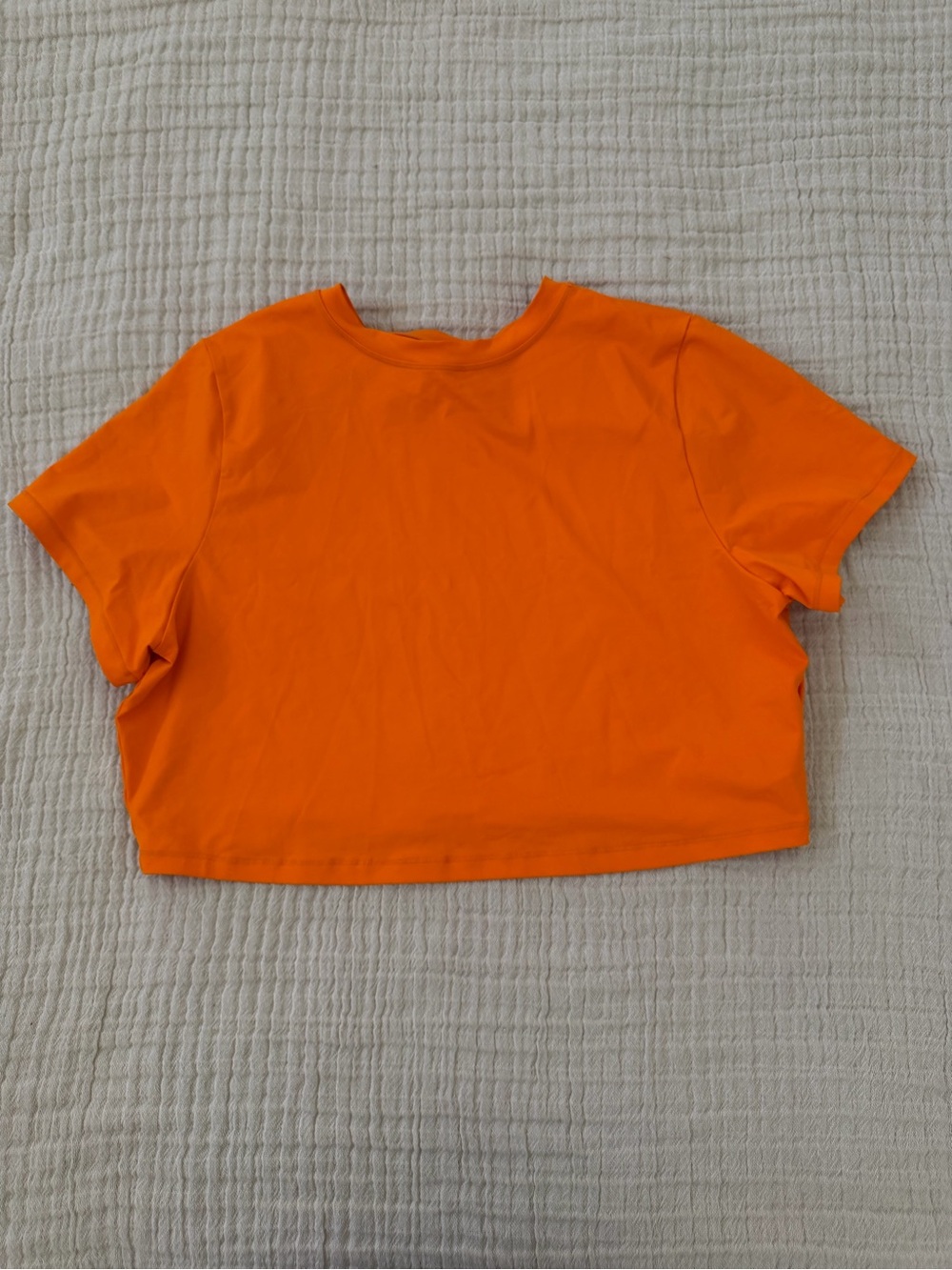 SKIMS Orange Short Sleeve Top